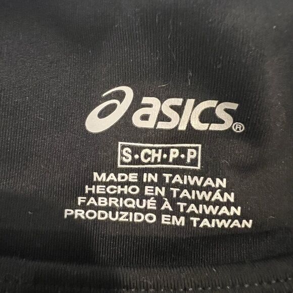 Womens Black Asics Sports Bra Small Logo - Picture 2 of 8